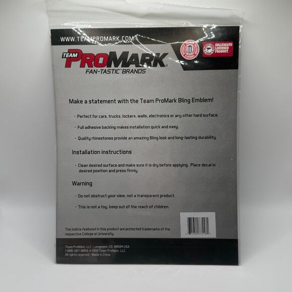 NCAA South Carolina Gamecocks Rhinestone Bling Auto Emblem Adhesive Decal Nip - Picture 2 of 4